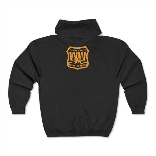 Unisex Zip-Up Hoodie - Warrior to Wildfire - Protect & Serve - Image 2