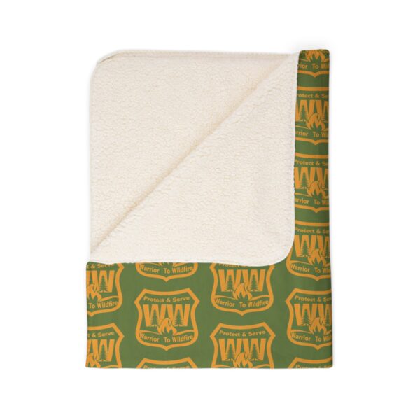 Fleece Sherpa Blanket Orange Glow - Image 16
