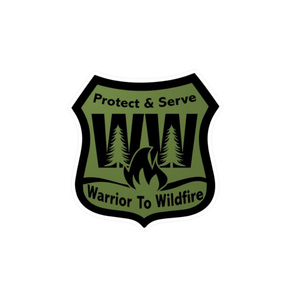 Warrior to Wildfire Vinyl Decal - Protect & Serve Sticker - Image 9