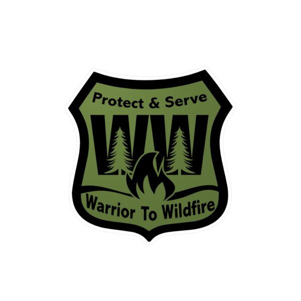 Warrior to Wildfire Vinyl Decal - Protect & Serve Sticker - Image 13