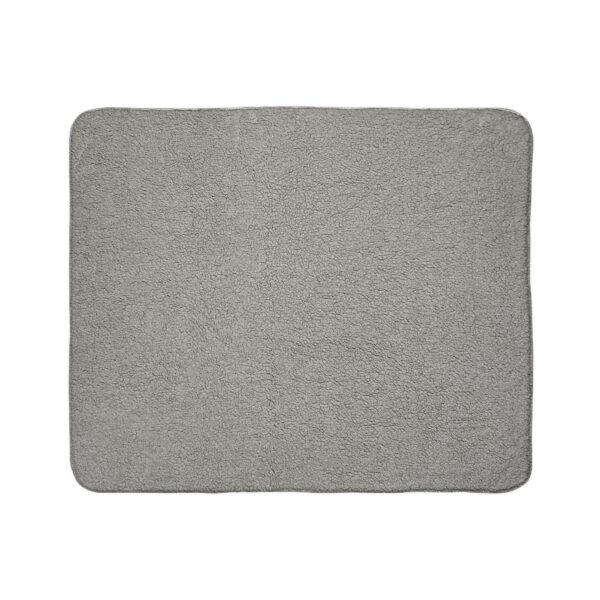 Fleece Sherpa Blanket Military Green - Image 3