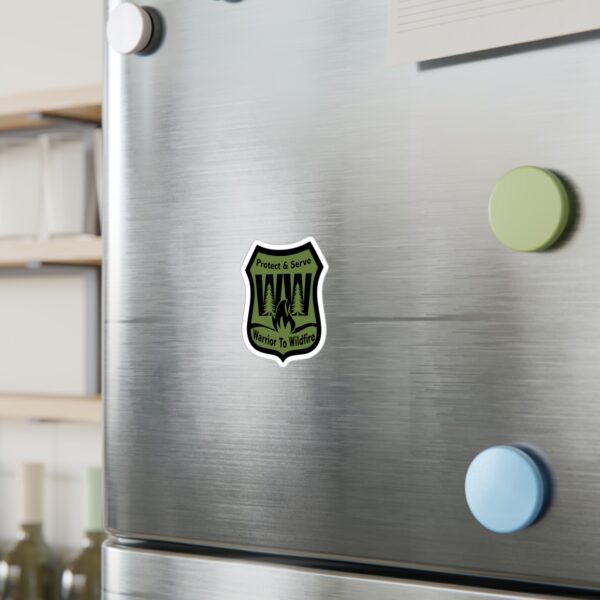 Warrior to Wildfire Vinyl Decal - Protect & Serve Sticker - Image 3