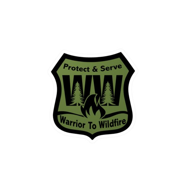 Warrior to Wildfire Vinyl Decal - Protect & Serve Sticker - Image 5